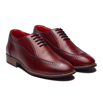 Nawab Brogues Men – Oxblood Banjaaran Studio