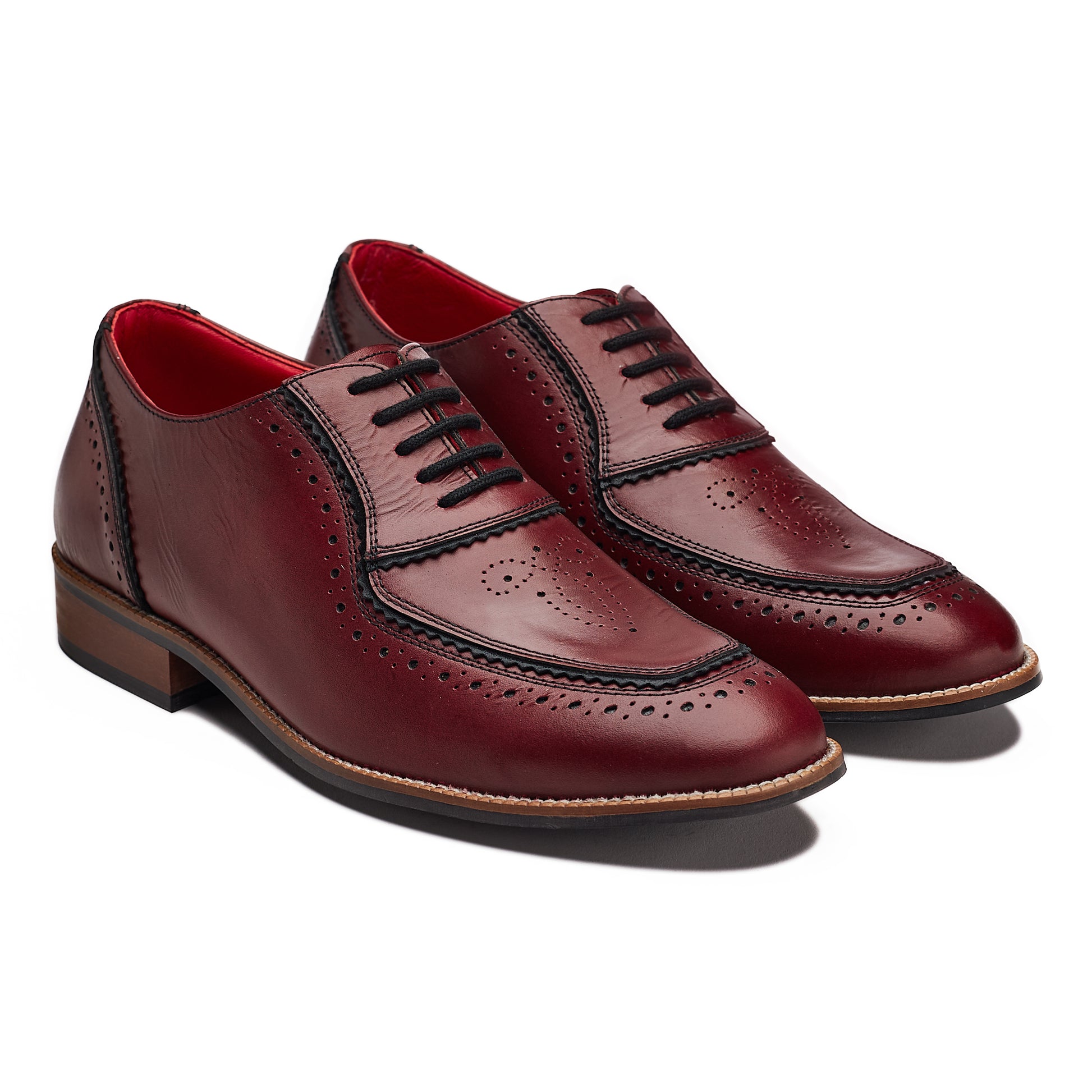  Maharaja Brogues Men – Oxblood