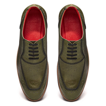 Maharaja Brogues Men – Olive