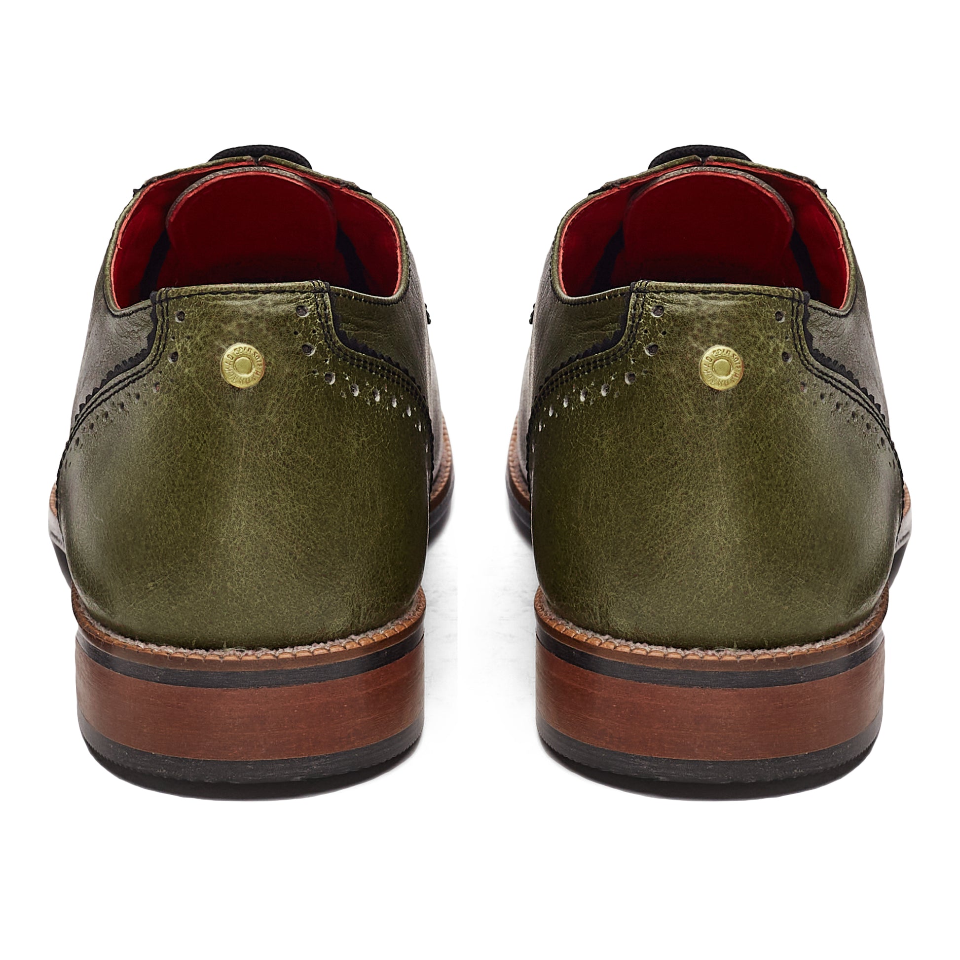  Maharaja Brogues Men – Olive