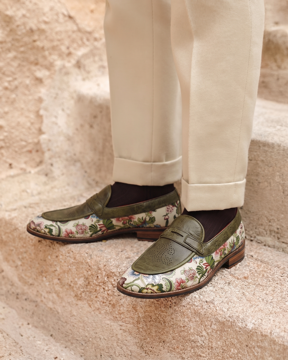 Bageecha Loafers Men – Olive