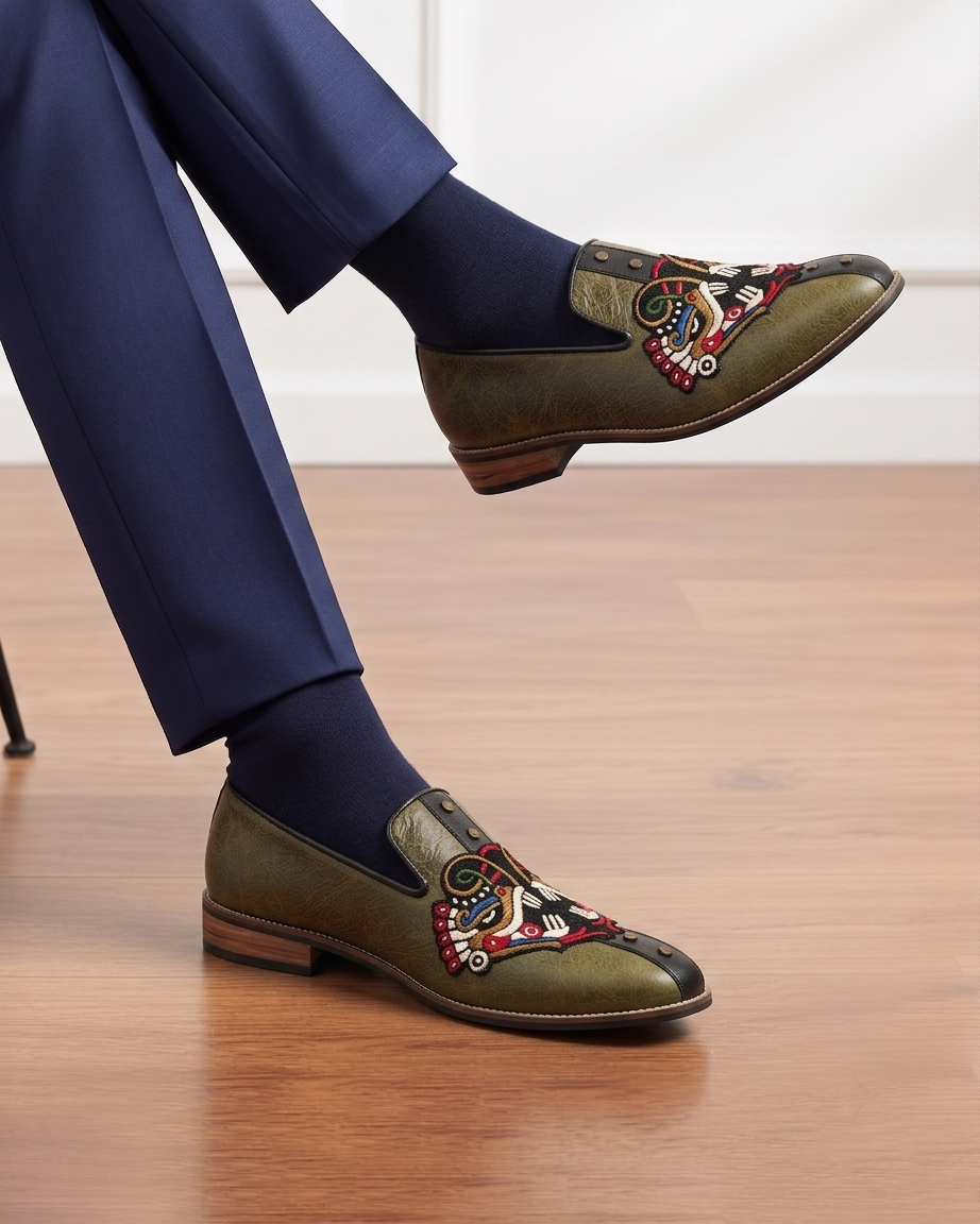 Leon Loafers Men – Olive