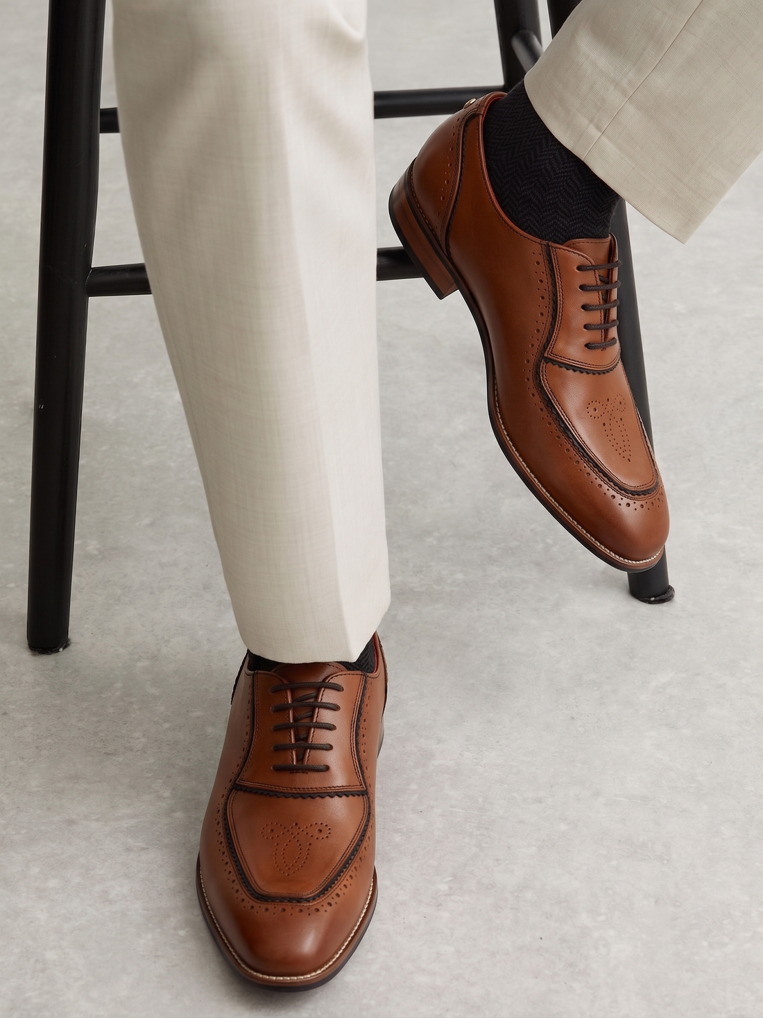 Maharaja Brogues Men – Cedar