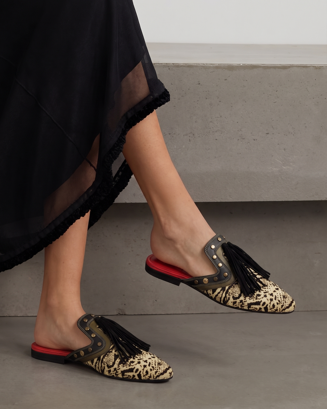 Python Cone Mules Women