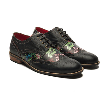 Bageecha Derby_Brogue for Men  – Coal Black (discontinued) Banjaaran Studio