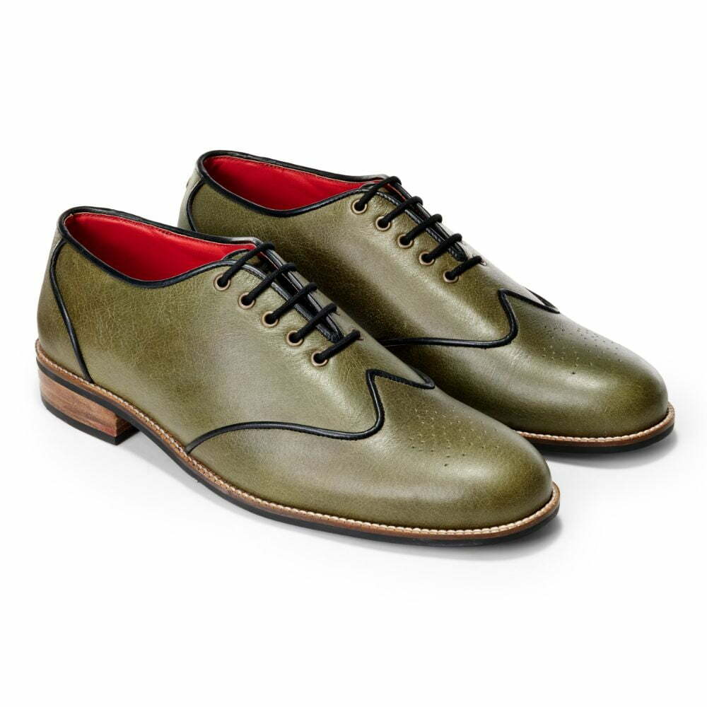 Mens 2025 green brogues