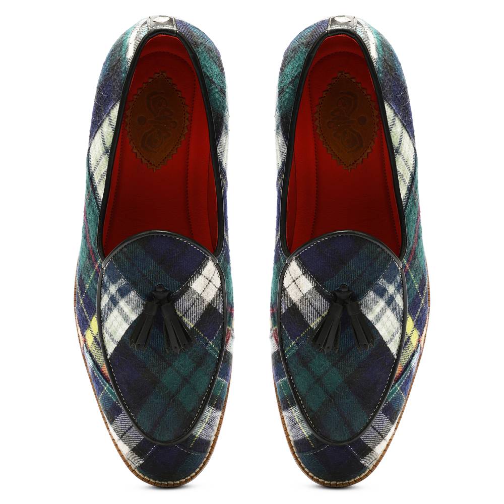  Green Tartans Slip_on for Men (discontinued)