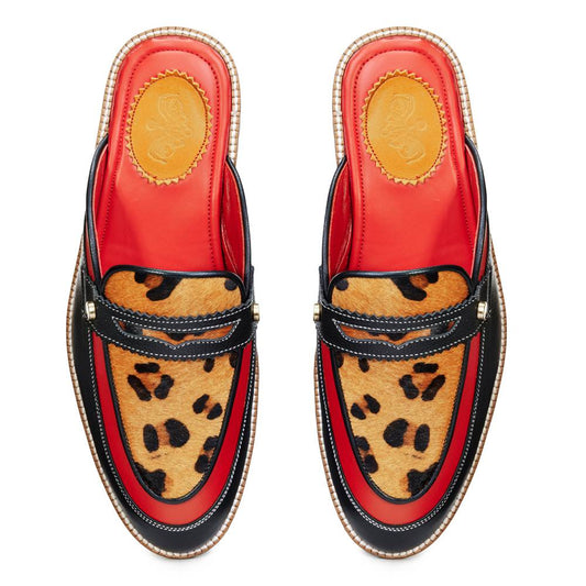 Remy Leopard Mules