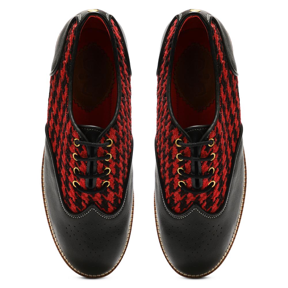  Red Houndstoth Brogues_ for Women (discontinued)