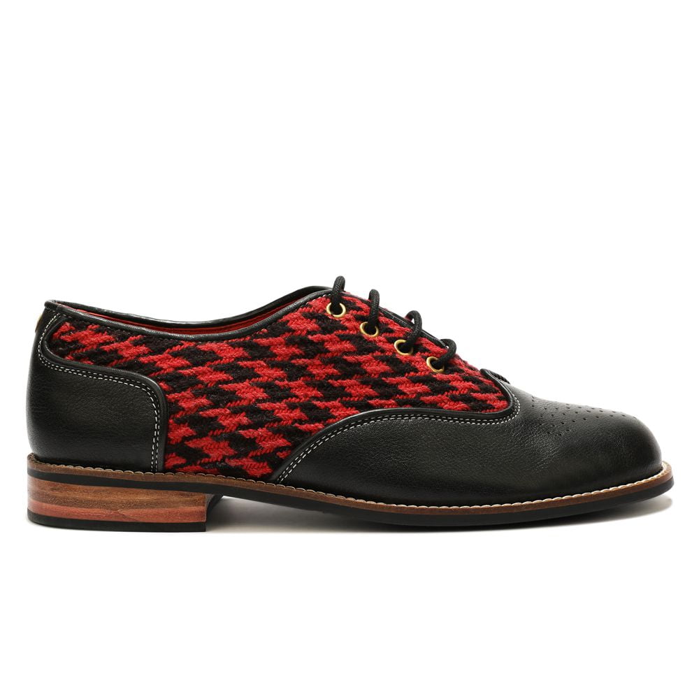  Red Houndstoth Brogues_ for Women (discontinued)