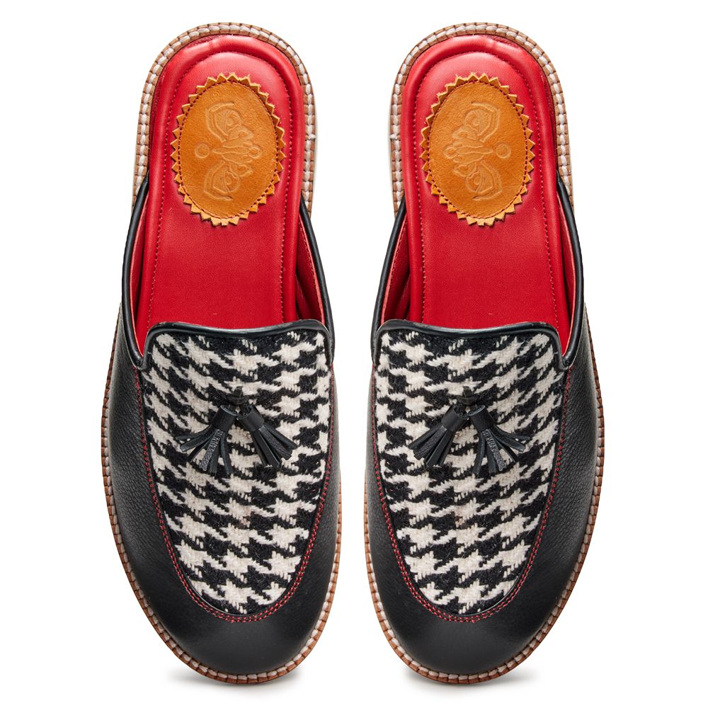 White Houndstoth Mule_ for Women (discontinued)